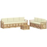  Setovi sofa 8 kom. Bijela i krem Poliester | Shoptok.si