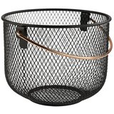Aps KOŠARA ZA SADJE, ČRNA Z BAKRENIM ROČAJEM, 30 CM, 1 KOS, (5000234491) | Shoptok.si