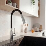 KUCHINOX Slavina za sudoper Velia Flex krom/crna | shoptok.hr