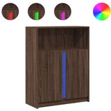  Komoda s LED svjetlima boja hrasta 77 x 34 x 100 cm drvena | shoptok.hr