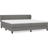 Maison Chic Box spring postelja - Vzmetna postelja z vzmetnico temno siva 200x200 cm blago SL13786, (21902597) | Shoptok.si