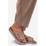 Zaxy Fragrant Women's Slippers With Decorative Buckle Beige | shoptok.hr