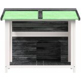  Kućica za pse siva 96 x 87 x 80,5 cm od masivne borovine | shoptok.hr