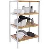 Möbelix Regal Bambu, Bela, Bambus | Shoptok.si