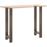 Noge za barski stol Prirodni čelik 2 kom 50 x (100-101) cm Čelik | shoptok.hr