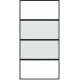  Klizna vrata crna 102,5x205 cm od kaljenog stakla i aluminija | shoptok.hr