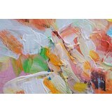  Naslikana slika na platnu CVETJE V VAZI 1-delna 70x70 cm CWF1180WE1 | Shoptok.si