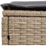  Vrtni otoman Bež i svijetlo siva 80 x 38 x 42 cm PE ratan | shoptok.hr