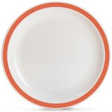  Plitvi Krožnik z Barvnim Robom, Kopoliester, 230mm | Shoptok.si