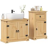 Maison Chic Komplet kopalniškega pohištva - Kopalniški sestavi 2-delni Corona trdna borovina, (21787445) | Shoptok.si