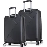 set kofera 8039, 2 dijela, crni