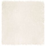 vidaXL Lažni Ovčji Tepih Bijelo 120 x 120 cm Poliester | shoptok.hr