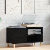 vidaXL Crni hrast Konstruirano drvo, Čvrsto drvo 84.5 x 38 x 48 cm Cijene