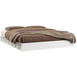 The Living Store Posteljni okvir bel 150x200 cm trden les - Posteljni Okvir, (21524001) | Shoptok.si