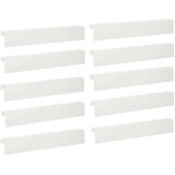 Profil za rubove vrta 10 kom. 100 x 10 x 15 cm Čelik Bijela | shoptok.hr
