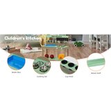 Kinder Home Dječja drvena kuhinja vrtna 80x37x88 cm 2424 Slike