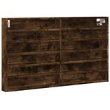  Vitrina boja dimljenog hrasta 100x8,5x58 cm drvena | shoptok.hr