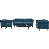  3-dijelni set sofa plavi baršunasti | Eponuda.ba