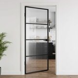  Vrata za dom 93 x 201,5 x 3,5 cm Aluminij i kaljeno staklo | shoptok.hr