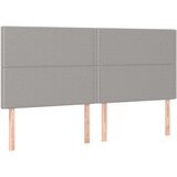  Posteljno vzglavje svetlo sivo 180x5x118/128 cm blago, (20933273) | Shoptok.si