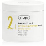 Ziaja Plant Essentials Banana Flower hranilna maska za lase za poškodovane lase 350 ml | Shoptok.si