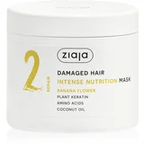 Ziaja Plant Essentials Banana Flower hranilna maska za lase za poškodovane lase 350 ml