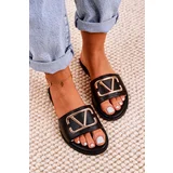 Kesi Women's Classic Leather Flip-flops Black Evie