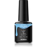 NOBEA UV & LED Nail Polish gel lak za nokte s korištenjem UV/LED lampe sjajni nijansa Blue bead #16 6 ml | shoptok.hr