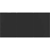  5-dijelni vrtni blagovaonski set od poliratana crni Crna Dužina stola 140 cm | shoptok.hr