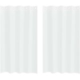 Voile zavjesa sa zavjesama 2 pcs Bijelo 175 x 140 cm Poliester | shoptok.hr