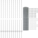  Set ograda za vrt Set od 2 Pocinčani čelik 25 x 1.2 m Čvrsto | shoptok.hr