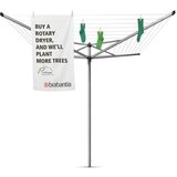 Brabantia Vrtno stojalo za sušenje perila v srebrni barvi 50 m Topspinner – | Shoptok.si