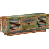 TV ormarić 110 x 30 x 40 cm od masivnog obnovljenog drva Cene