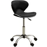  323674 Salon Spa Stool Black Faux Leather Cijene