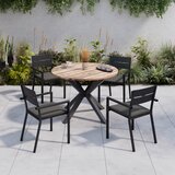 Ambia Garden VRTNA MIZA les, kovina barve akacije | Shoptok.si