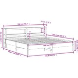vidaXL Okvir kreveta bez madraca bijeli 180x200 cm od masivne borovine | shoptok.hr