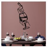Wallity zidna dekoracija Bicchiere, 33x69cm, Crna | Eponuda.com