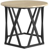  Bocni stol 2 pcs Sonoma hrast Inženjerska drva i čelik | shoptok.hr