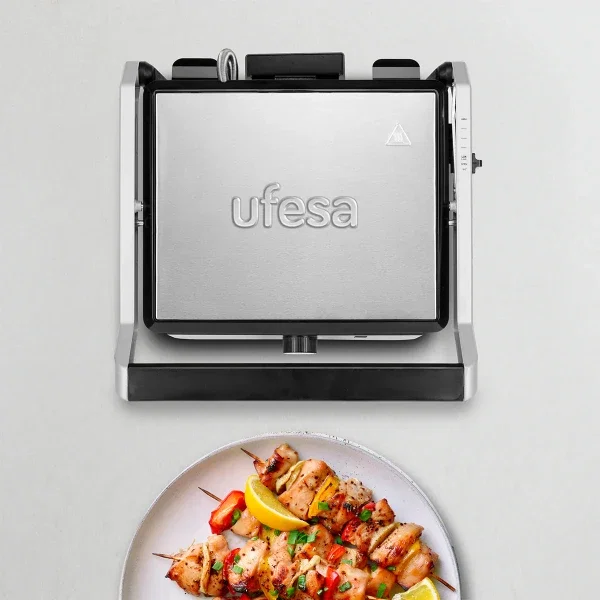 Ufesa Press Grill Jaya 2000 &ndash; električni kontaktni roštilj, 2000 W, s 180&deg; | shoptok.hr