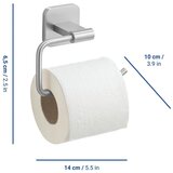 Wenko Držač toaletnog papira od nehrđajućeg čelika s Turbo-loc u mat srebrnoj boji s postavljanjem bez bušenja Porto – | shoptok.hr