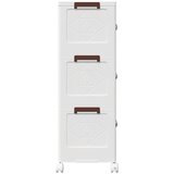  Složiva kutija za pohranu kotačima 3razine 28 L 48,5x29,5x86 cm | shoptok.hr