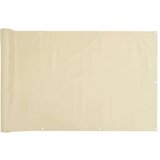 Balkonski zaslon za privatnost krem 1000 x 120 cm PVC | shoptok.hr