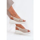 S. BARSKI Women's Leather Wedge Sandals S.Barski | Shoptok.si