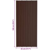 Krovni panel 36 pcs Smeđa 100 x 45 cm Pocinčani čelik | shoptok.hr