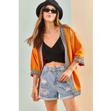 Bianco Lucci Women's Striped Printed Kimono | Shoptok.si