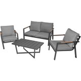 Aluminijska vrtna garnitura - sofa + 2 fotelje + stol | Shoptok.si