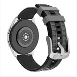 INF Zamenljiva silikonska zapestnica za Huawei GT6 in GT6 Pro, 22mm Black+Grey, (5000264427) | Shoptok.si