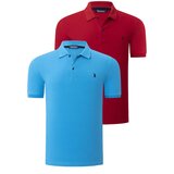 Dewberry DUO SET T8561 MEN'S TSHIRT-RED-BLUE | shoptok.hr