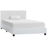 vidaXL Okvir za krevet od umjetne kože bijeli 100 x 200 cm | shoptok.hr