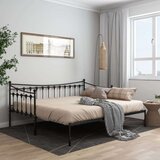 vidaXL Okvir za krevet na razvlačenje crni metalni 90 x 200 cm | shoptok.hr